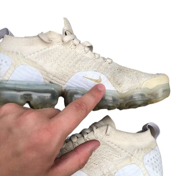 Rare 2017 Nike Air VaporMax 2 Light Cream Size 8W - Picture 14 of 16